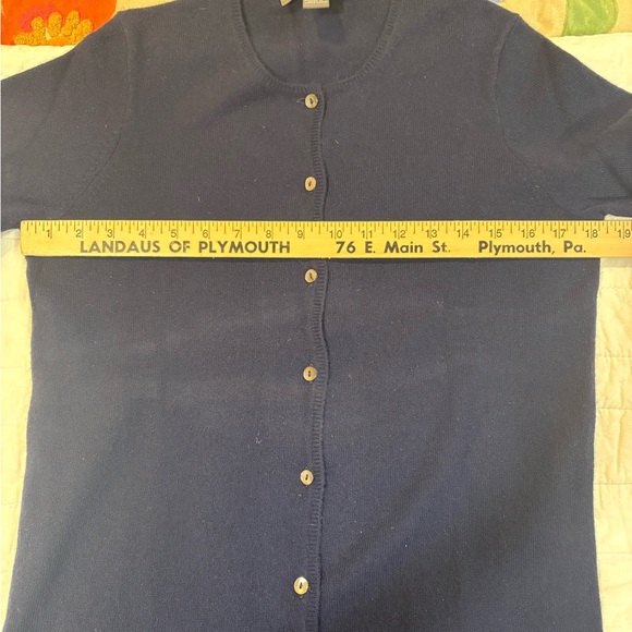 Saks Fifth Avenue Dark Blue Cashmere Sweater - Picture 4 of 4